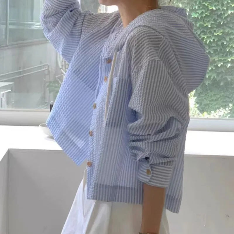 Women Shirt Summer Fashion Sunshade Long Sleeve Casual