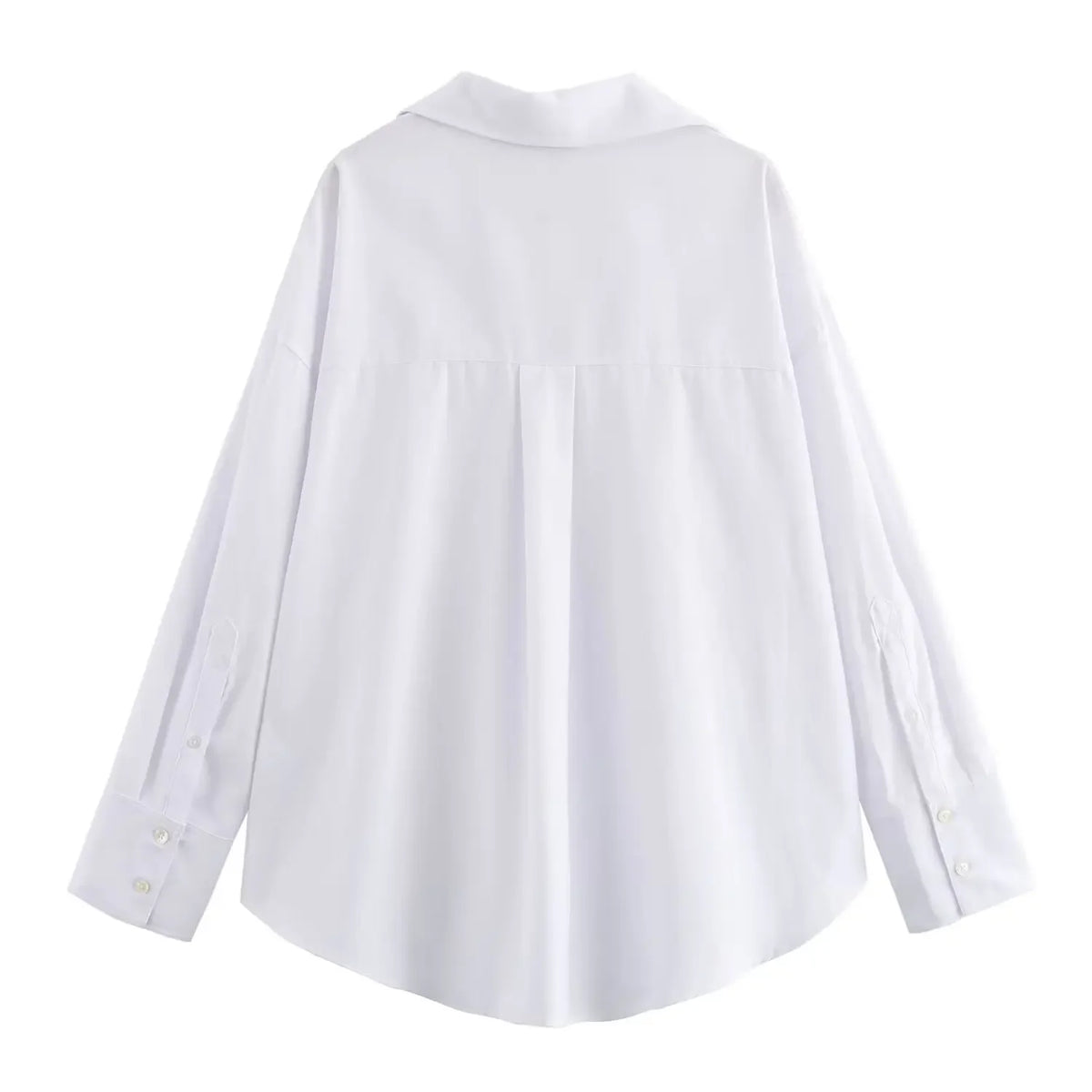 Professional White Shirt Women Office Lady Slim Fit Formal Blouse Woman Daily Commuter Versatile Square Collar Base Shirt
