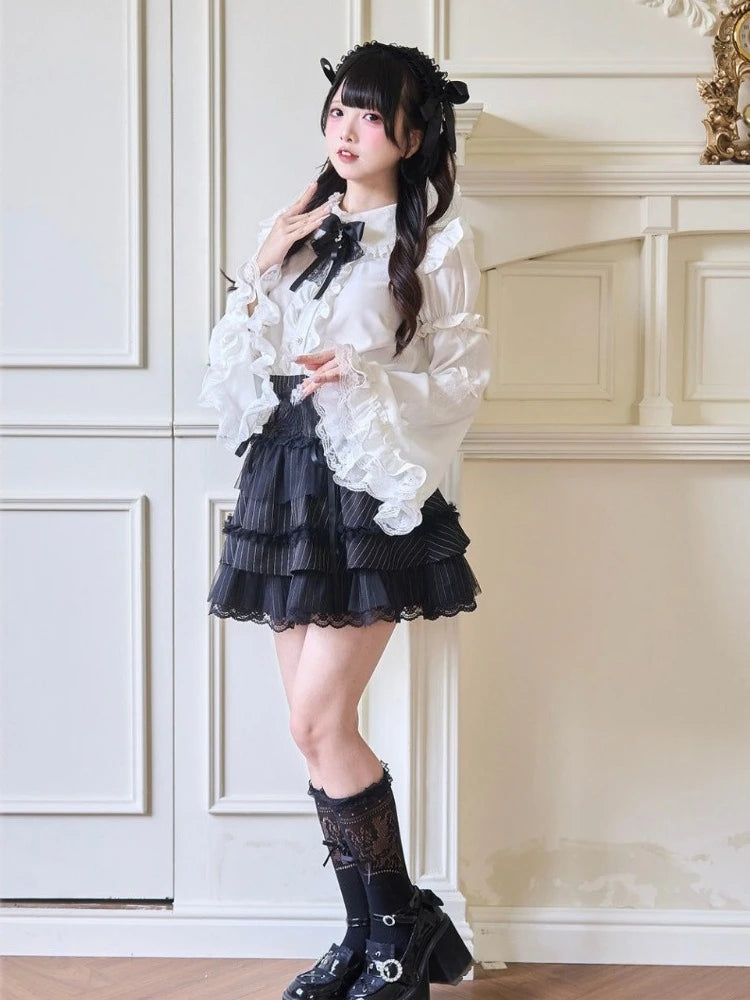 Woman Spring Autumn Style Blouses Shirts Lady Casual Long Sleeve Turn-down Collar Blusas Tops DF4849