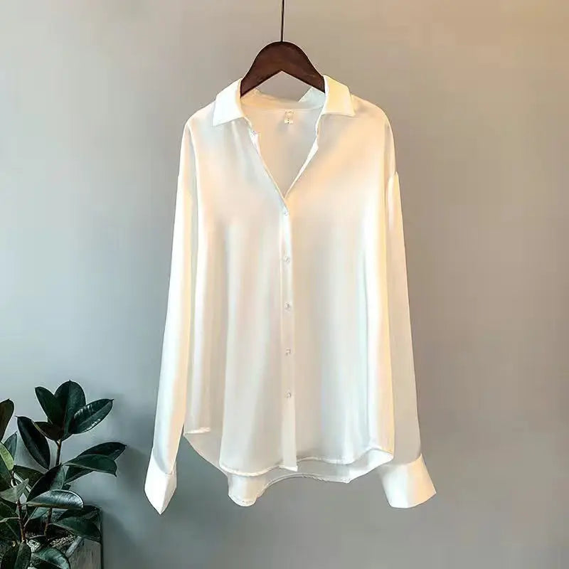 2025 Spring Shirt And Blouses New Sweater Cardigans Woman Top Knitted Korean Long Sleeve Lapel Button Elegance Sweet Casual Coats
