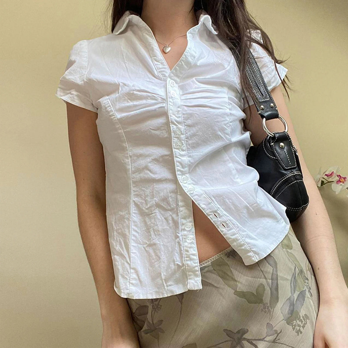 Summer Shirts And Blouses Woman Casual Top Autumn Winter Korean Long Sleeve Button Elegance Sweet Casual Office Lady New Shirts