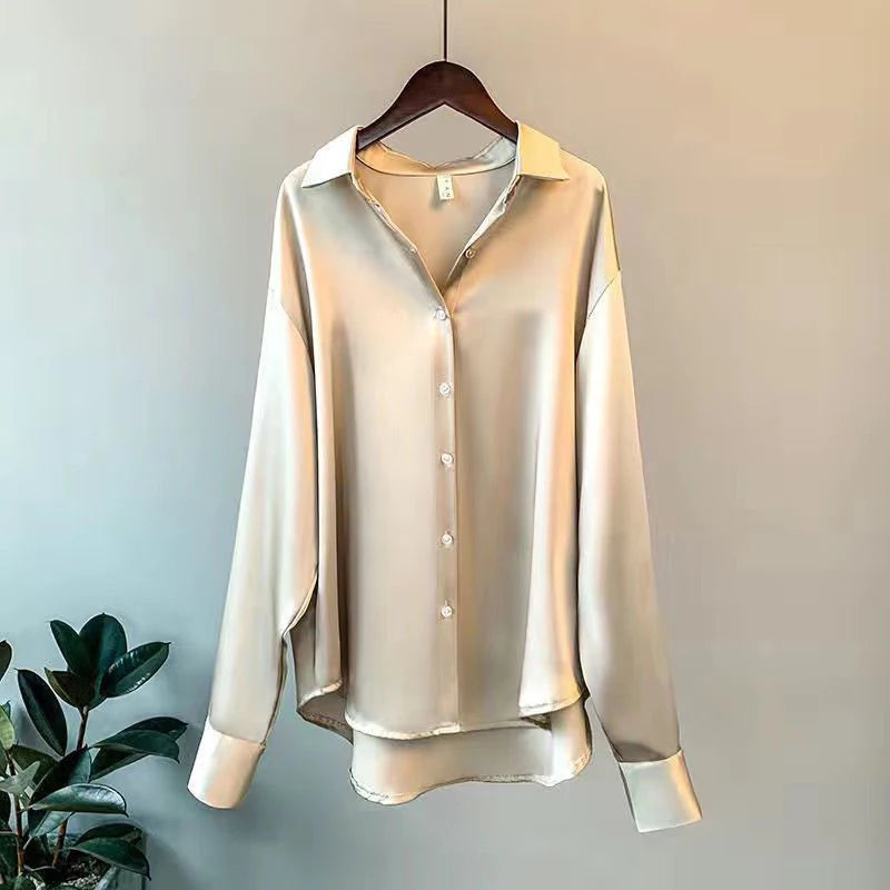 2025 Spring Shirt And Blouses New Sweater Cardigans Woman Top Knitted Korean Long Sleeve Lapel Button Elegance Sweet Casual Coats