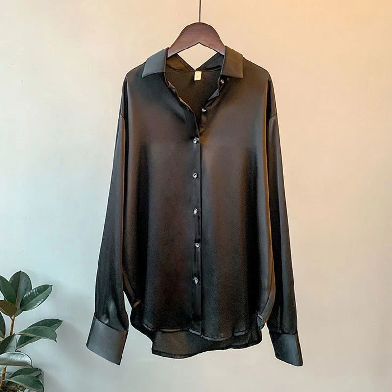 2025 Spring Shirt And Blouses New Sweater Cardigans Woman Top Knitted Korean Long Sleeve Lapel Button Elegance Sweet Casual Coats