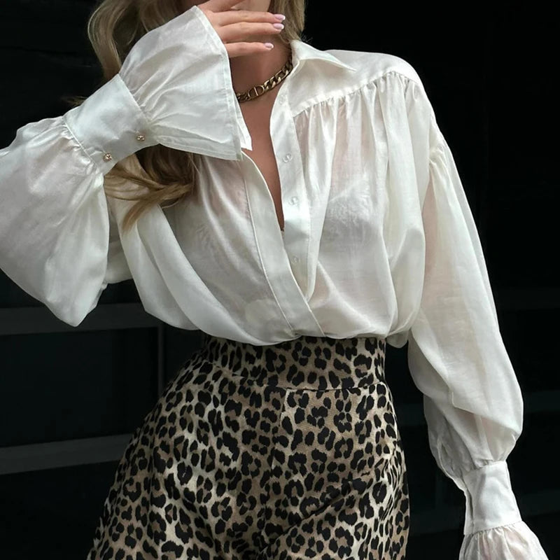 Vintage Folds Y2K Coquette Harajuku Crop Tops Button Short Sleeve Blouse Women Bandage Korean Fashion Shirts Casual Streetwear