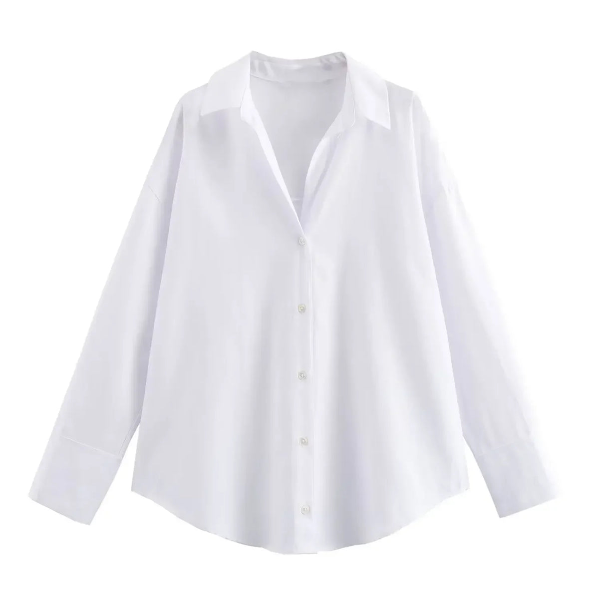 Professional White Shirt Women Office Lady Slim Fit Formal Blouse Woman Daily Commuter Versatile Square Collar Base Shirt