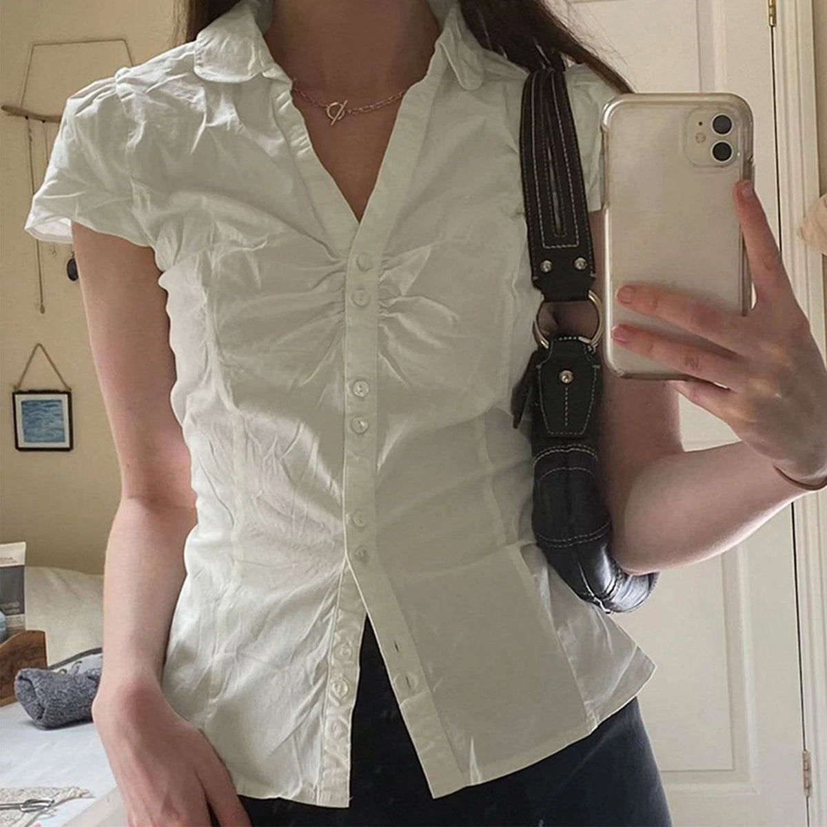 Summer Shirts And Blouses Woman Casual Top Autumn Winter Korean Long Sleeve Button Elegance Sweet Casual Office Lady New Shirts