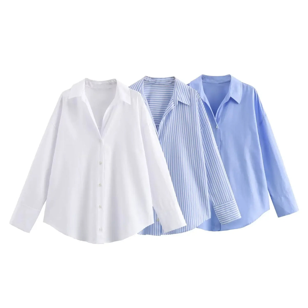 Professional White Shirt Women Office Lady Slim Fit Formal Blouse Woman Daily Commuter Versatile Square Collar Base Shirt
